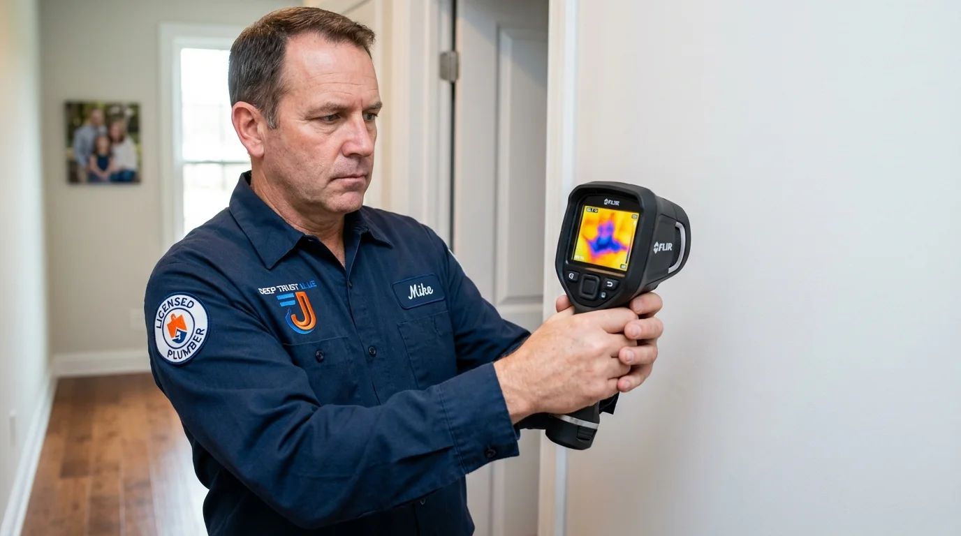 Thermal imaging leak detection by Johns Plumbing LLC in Carlinville